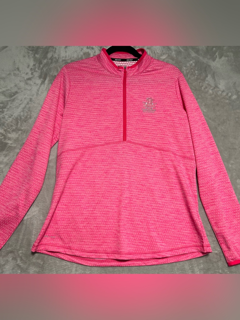 Nike PGA Championship 100th 2018 Bellerive Half Zip Pullover Women’s Large Pink
